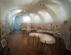 'Nestroy - Weder Lorbeerbaum noch Bettelstab' - Ausstellungsarchitektur